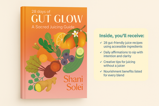28 Days to Gut Glow: A Sacred Juicing Guide E-Book with PLF Rights