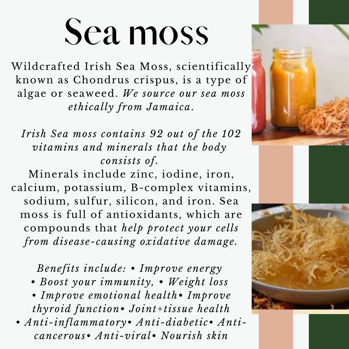 Flavored Sea Moss Gel